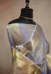 Kushboo - Banarasi Tissue silk saree tissue border - violet