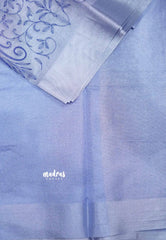 Kushboo -  Banarasi Tissue silk with embroidery - Ink blue