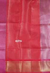 Dual shade Magenta Pink and Gold - Kushboo - Banarasi Tissue silk saree with Getti Zari Border - Perfect for Evening Functions