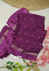 Instagram viral Viscose Georgette Partywear Dark Magenta - Laila