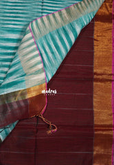 Majestic Maroon D4 - Leela Soft Khadi with Ikkat Pallu - Perfect for Regular Wear | Office Wear | Casual Wear