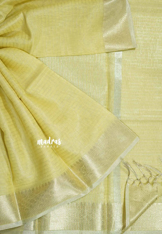 Pastel Yellow - Shalini Premium kota silk