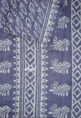 Lavender - Zara Malgudi  printed silk with Leaf Prints
