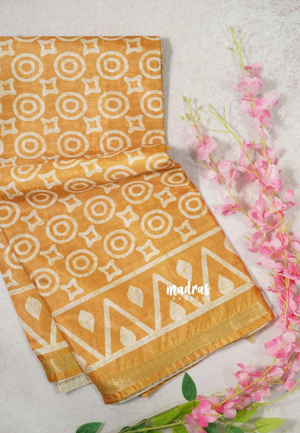 Design 6 Mustard Glow - Ananya - Soft Mangalore Silk Saree with Tiny Zari Border - Best for Office Wear