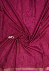 Multicolor with magenta pink border and blouse - Ananya - Soft Mangalore silk