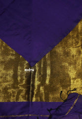 (PRE-BOOKING) Nayanthara Tissue zari pallu Purple with gold border blouse - Mookuthi Amman saree