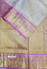 Muhurtham Pure kanchivaram wedding Bridal silk saree - Pastel Pink Jyothika color