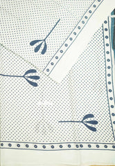 Jaipur Mulmul cotton - White color with dots