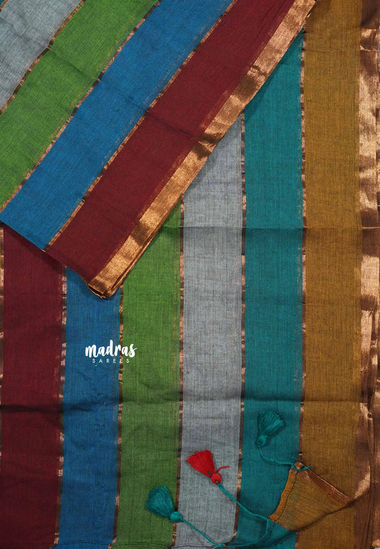 Multicolor darkshade - Soft Mul cotton candy pop multicolor with blouse