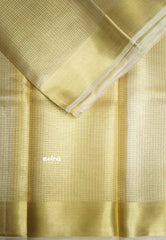 Nayanthara Ambani wedding saree - Banarasi Tissue silk - Antique gold