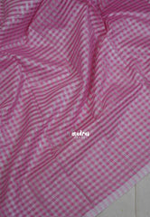 Pink & Silver - Nayanthara inspired Saree Banarasi Tissue silk - Perfect for Night Functions