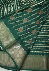 Nila vasundra printed silk Green