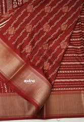 Nila vasundra printed silk Maroon