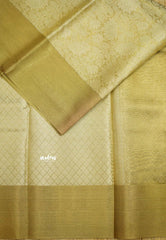 Nita Ambani inspired Antique Golden Soft Tissue silk saree