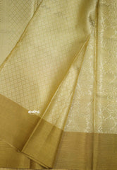 Nita Ambani inspired Antique Golden Soft Tissue silk saree