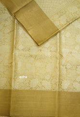 Nita Ambani inspired Antique Golden Soft Tissue silk saree