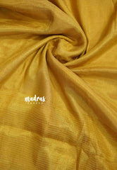 Swarna - Organic Soft Tissue linen saree Full gold