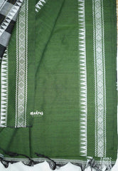 Paavai khadi small border - Green