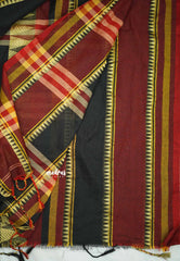 Paavai khadi big border - Black