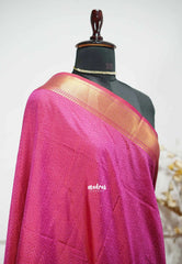 Rathi - Dual shade Semi Mysore silk ikkat patola small prints - Dual shade Violet purple