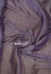 Dusty Purple - Plain space silk with No Blouse