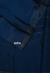 Deep Sapphire Blue - Plain space silk with No Blouse