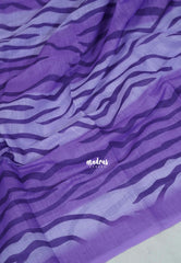 Lilac Glow - Pragathi - Linen Cotton Saree Digital Prints - Perfect for Office Wear | Summer wear | Casual Wear