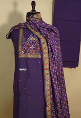 Amitha – Royal Purple Premium Semi Silk Salwar Suit