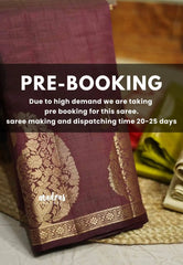 (PRE-BOOKING) Brown - Raaga - Lightweight Semi tussar saree wtih Mango border