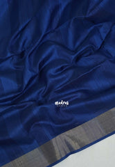 M.S.Blue - Roopa - Premium Chappa semi tussar with Madhubani art pallu