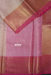 Peach Blossom Pink - Sai pallavi inspired Tissue banarasi silk