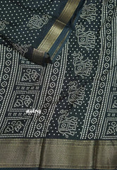 Black - Light weight Vasundra printed silk