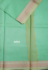 Mist Mint - Shalini Plain Kota Silk Saree with Thread Weaving Border - Perfect for Office Wear