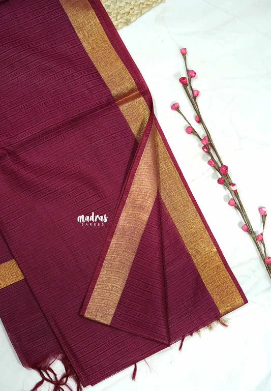 Winered - Shalini Premium kota silk with small border
