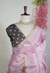 Frost Pink - Shalini Premium Kota Silk Saree with Flower Prints - Best for Small Functions | Casual Wear
