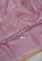 Frost Pink - Shalini Premium Kota Silk Saree with Flower Prints - Best for Small Functions | Casual Wear