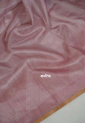 Mauve Onion Pink - Shalini Premium Kota Silk Saree with Tiny Border  - Best for Small Functions | Casual Wear