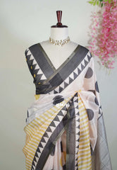 Blush Beige - Shalini Premium Kota Silk Saree with Ball Butta Prints - Best for Small Functions | Casual Wear