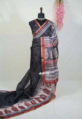 Ebony Black - Shalini Premium Kota Silk with Big Border - Best for Small Functions