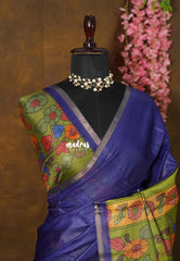 Violet Purple - Shalini Premium Kota Silk with Kalamkari Pallu and Blouse - Best for Small Functions