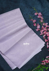 Creamy Lavender - Shalini Kota Silk Saree with Checks - Perfect for Office Wear | Casual Wear