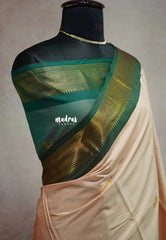 (PRE-BOOKING) Sico Gadwal Lotus peach with green