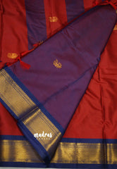 Sico Gadwal dark red with blue border