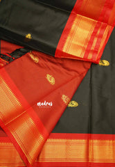 Sico Gadwal Black color with red border