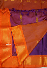 Sico Gadwal Purple color with orange border