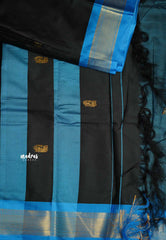 Sico Gadwal Black with blue border