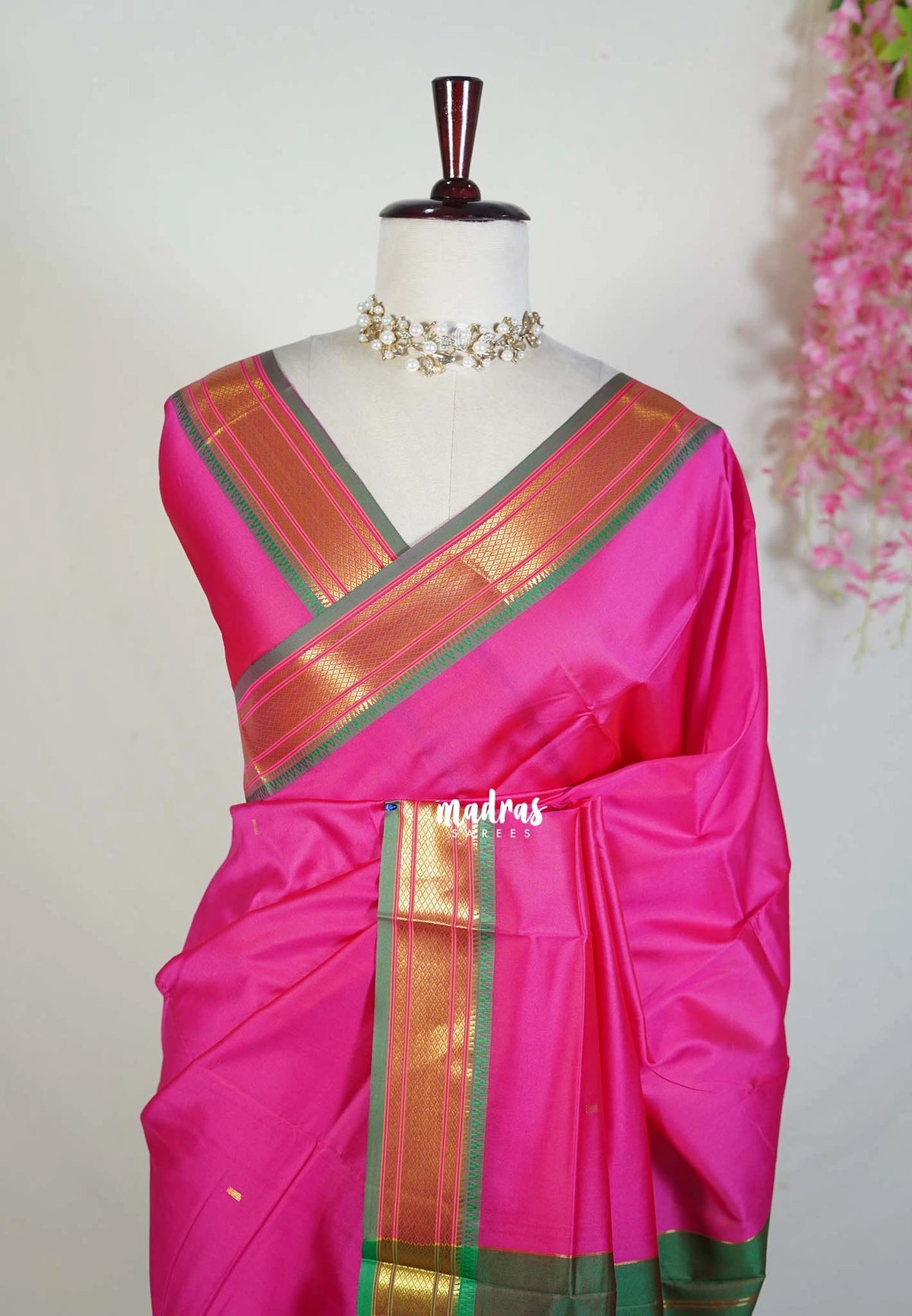 Candy Pink - Sico Gadwal Semi Silk Saree with Gadwal Border - Best for Wedding Functions