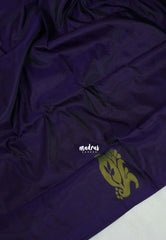 Midnight Purple - Sinamika Vegan Silk Chinnala Pattu Thread Weaving Border - Perfect for Festive Wear