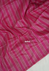 Magenta Pink - Semi Tussar Saree with Gicha Jute Weaving Contrast Pallu and Blouse - Best for Small Functions