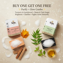 Combo: Turmeric Sandalwood Soap & Neem & Tulsi Soap